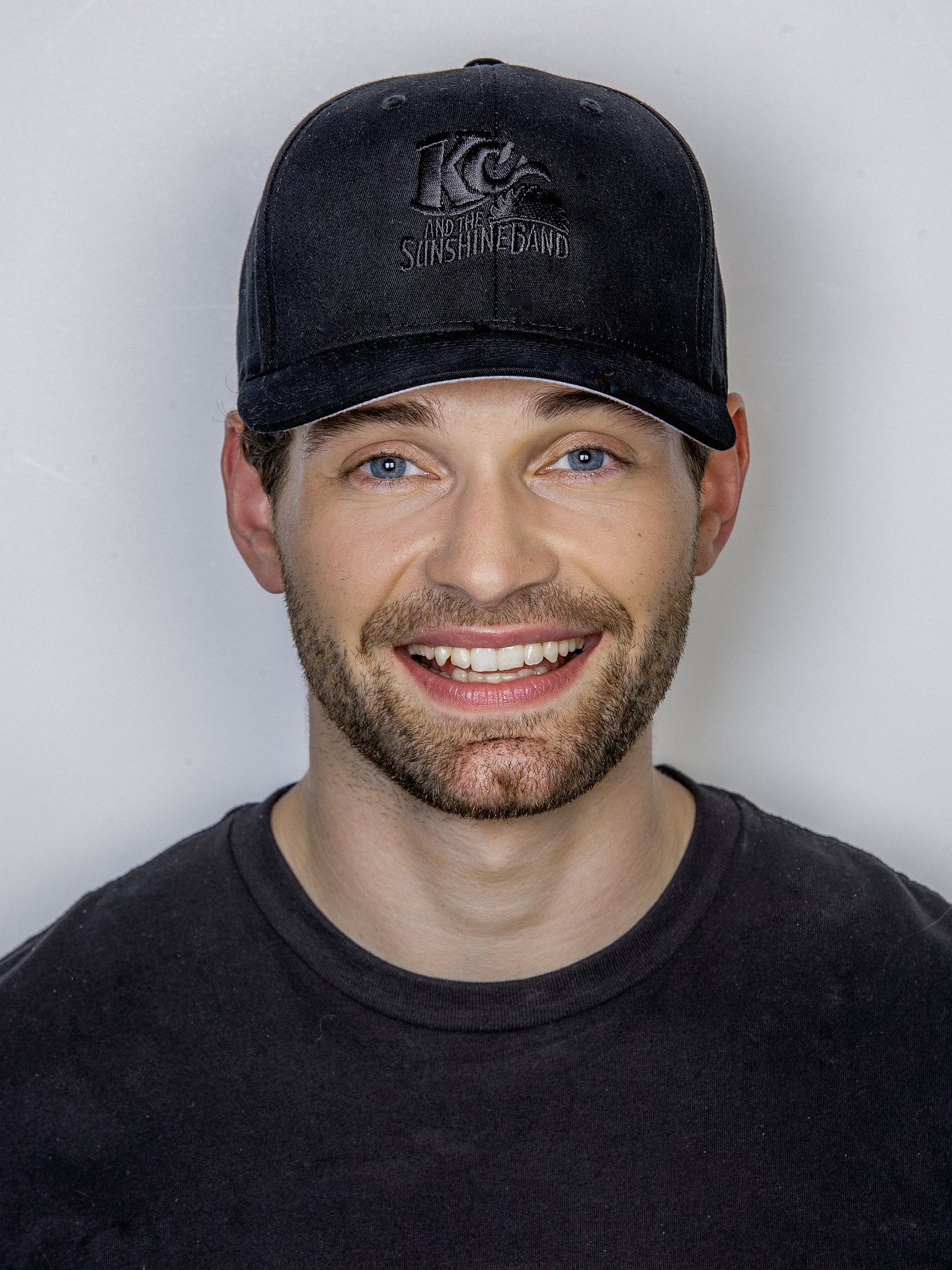 KCSB Original Logo Black Embroidered Flex-fit Cap